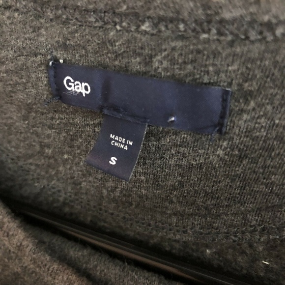 Gap Womens Fleece Lined Sweater Gray Double Breasted Button Cardigan Size‎ S - Picture 7 of 9